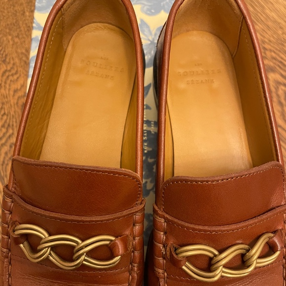 Worn Once- Sezane Vicki Loafers in Camel Leather - Size 38 - Picture 8 of 12